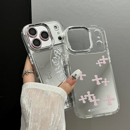 2026 New Iphone 17 Pro Max Mirror-Finish Phone Case Soft TPU Frame with Hard-Shell Back Cover Luxury Premium Drop Protection & Touch-Up Design Compatible with Iphone 17/16/15/14 Pro Max Air Best-Selling Iphone 16 plus Models