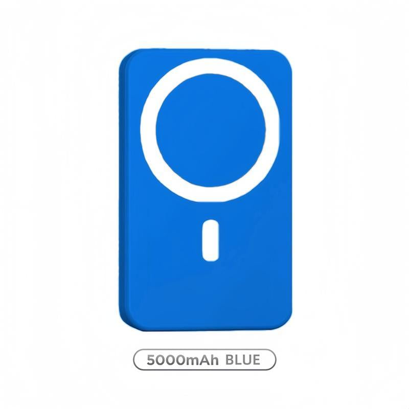 5000mAh Magnetic Power Bank with MagSafe Wireless Fast Charging for iPhone 12–17 Pro/Pro Max, Compact and Portable Battery Pack