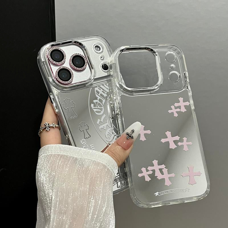 2026 New Iphone 17 Pro Max Mirror-Finish Phone Case Soft TPU Frame with Hard-Shell Back Cover Luxury Premium Drop Protection & Touch-Up Design Compatible with Iphone 17/16/15/14 Pro Max Air Best-Selling Iphone 16 plus Models