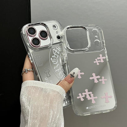 2026 New Iphone 17 Pro Max Mirror-Finish Phone Case Soft TPU Frame with Hard-Shell Back Cover Luxury Premium Drop Protection & Touch-Up Design Compatible with Iphone 17/16/15/14 Pro Max Air Best-Selling Iphone 16 plus Models