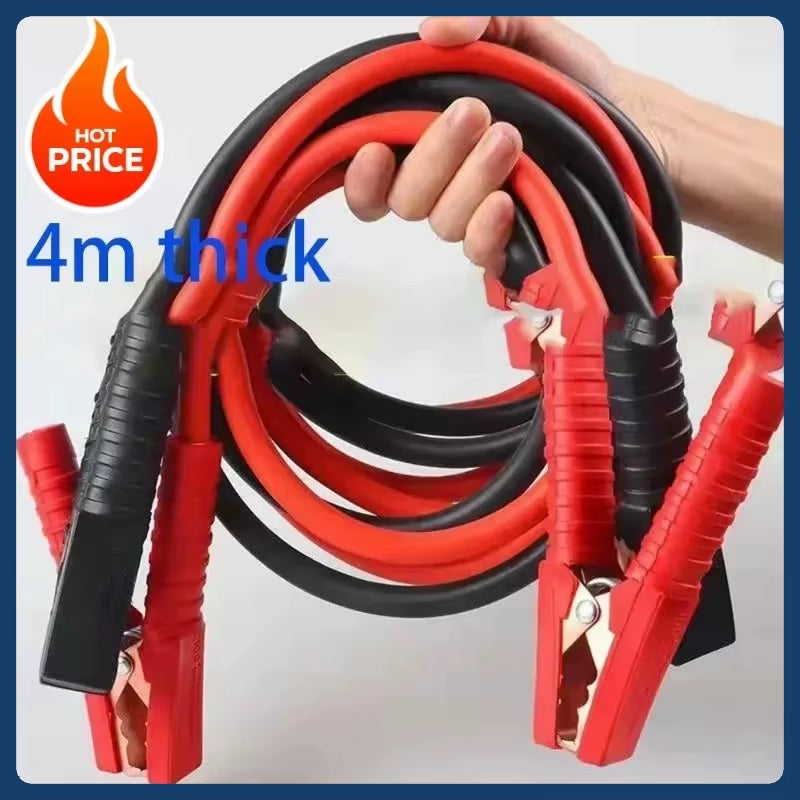 4M 2000A Heavy Duty Car Battery Jump Starter Cable | for Car/Suv/Truck | Emergency Ignition | Quick Start Power Booster Cable