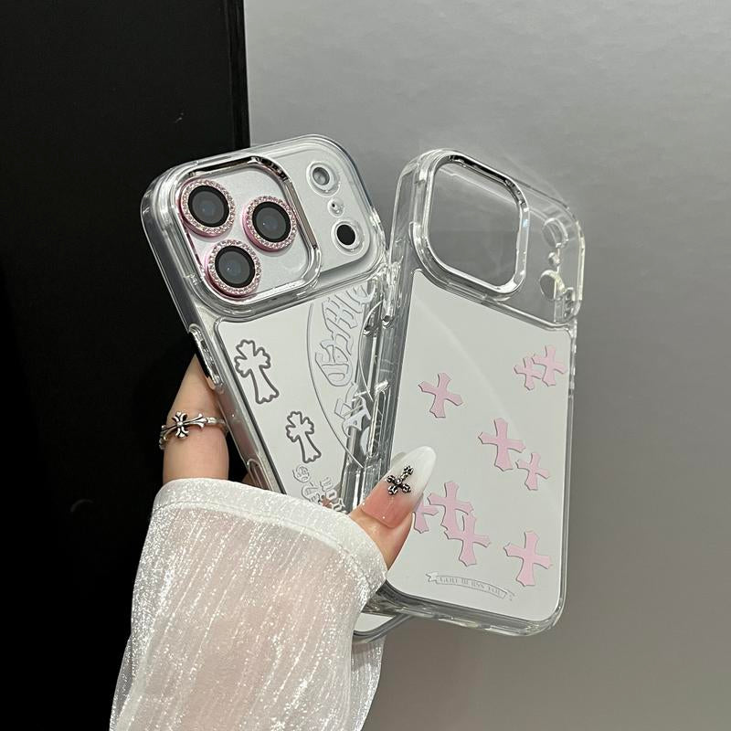 2026 New Iphone 17 Pro Max Mirror-Finish Phone Case Soft TPU Frame with Hard-Shell Back Cover Luxury Premium Drop Protection & Touch-Up Design Compatible with Iphone 17/16/15/14 Pro Max Air Best-Selling Iphone 16 plus Models