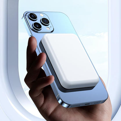 5000mAh Magnetic Power Bank with MagSafe Wireless Fast Charging for iPhone 12–17 Pro/Pro Max, Compact and Portable Battery Pack