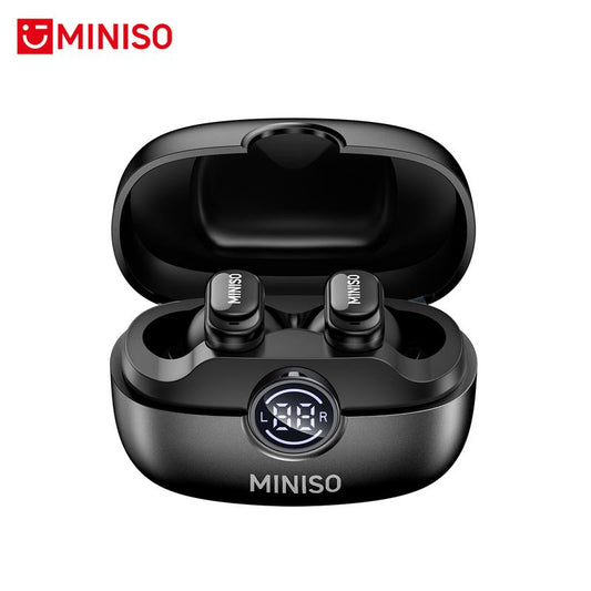MINISO MS105 Bluetooth 6.0 Wireless Earbuds - Waterproof In-Ear Earphones with Built-in Microphone for Office, Sports, Study, and Gaming