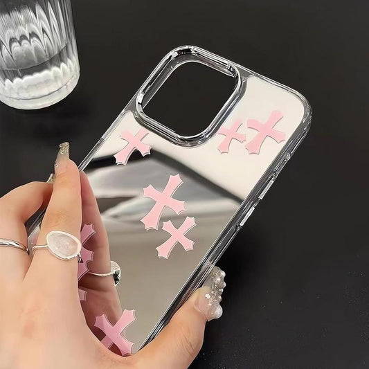 2026 New Iphone 17 Pro Max Mirror-Finish Phone Case Soft TPU Frame with Hard-Shell Back Cover Luxury Premium Drop Protection & Touch-Up Design Compatible with Iphone 17/16/15/14 Pro Max Air Best-Selling Iphone 16 plus Models