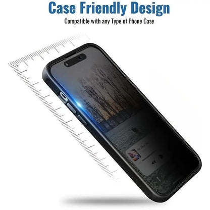 Anti-Spy Privacy Tempered Glass Screen Protector for iPhone 11/12/13/14/15/16/17 Pro/Pro Max/Plus