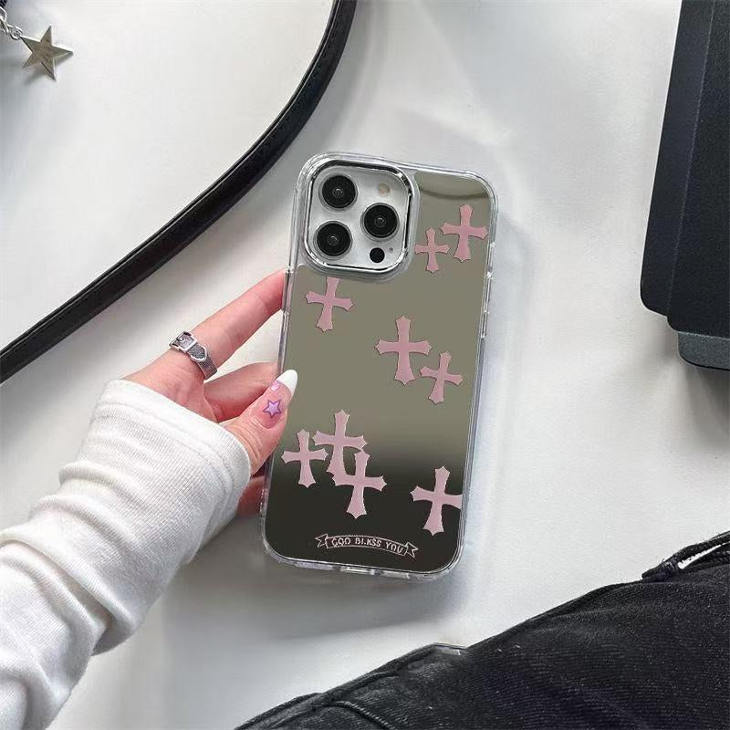 2026 New Iphone 17 Pro Max Mirror-Finish Phone Case Soft TPU Frame with Hard-Shell Back Cover Luxury Premium Drop Protection & Touch-Up Design Compatible with Iphone 17/16/15/14 Pro Max Air Best-Selling Iphone 16 plus Models