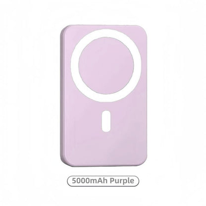 5000mAh Magnetic Power Bank with MagSafe Wireless Fast Charging for iPhone 12–17 Pro/Pro Max, Compact and Portable Battery Pack